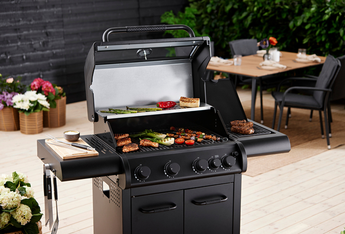 Gasgrill med 4 brændere & PowerBurner - Grillexpert®